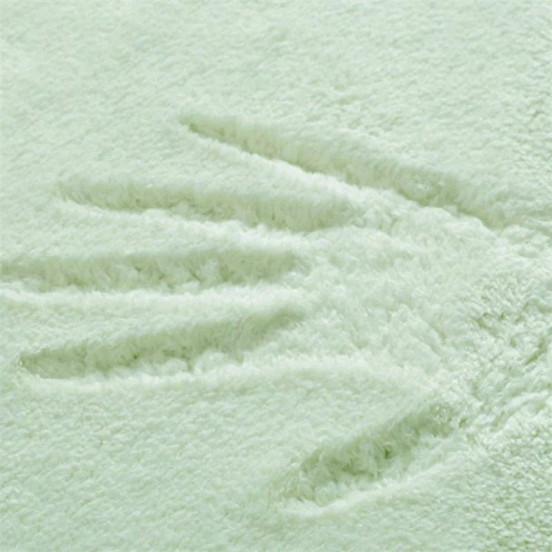 Tapis rond verdure nuancée