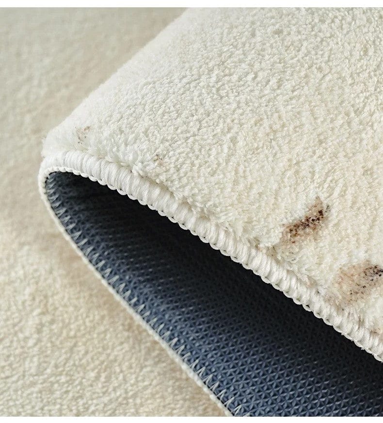 Tapis rond ambiance nordique