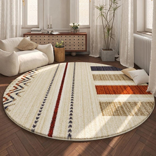 Tapis rond éclat d'arabesque