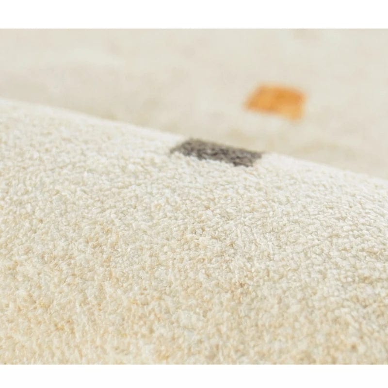 Cream Style Bedroom Decor Round Carpet Fluffy Soft Carpets for Living Room Minimalist Bedside Thickened Rug Home Plush Floor Mat