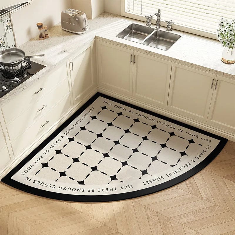 Kitchen diatom mud floor mat, household non-slip, dirt-resistant, easy-to-clean bathroom floor mat