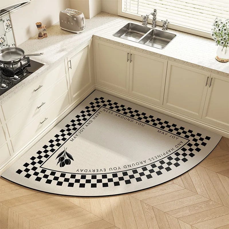 Kitchen diatom mud floor mat, household non-slip, dirt-resistant, easy-to-clean bathroom floor mat