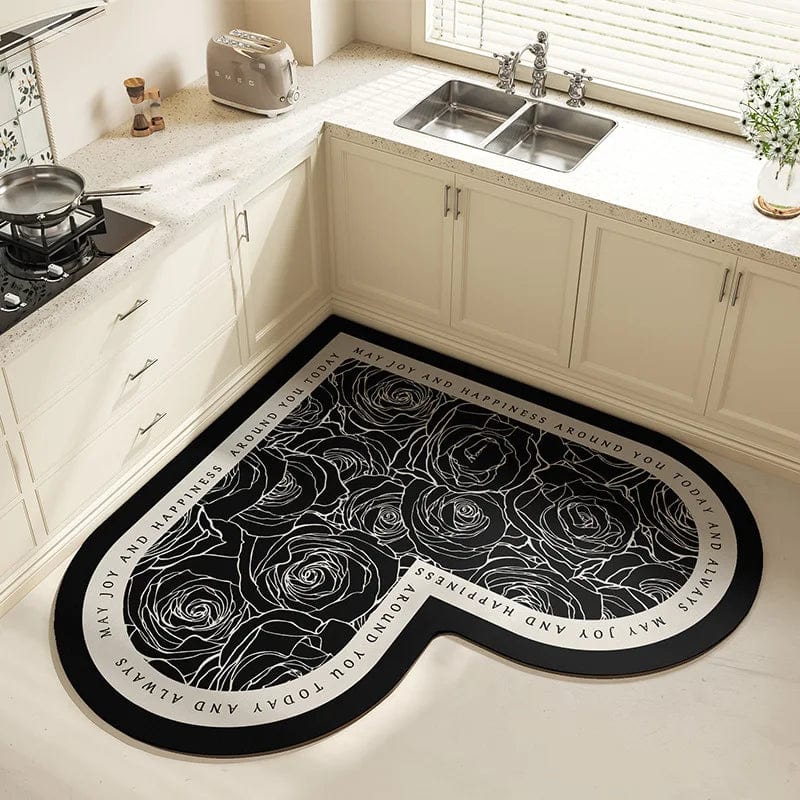 Kitchen diatom mud floor mat, household non-slip, dirt-resistant, easy-to-clean bathroom floor mat