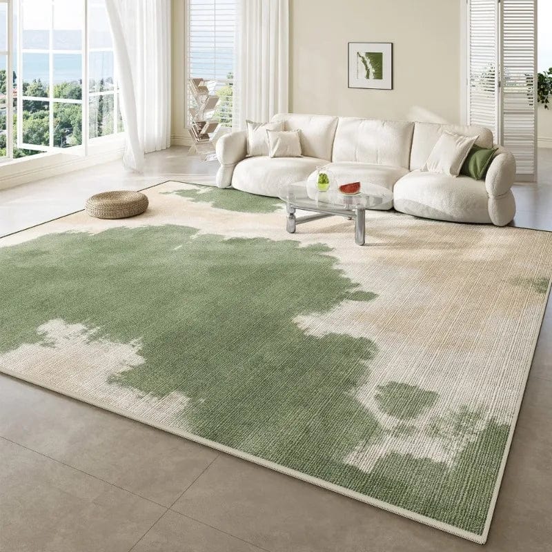 Large Area Living Room Carpets Bedroom Bedside Rugs Luxury Rug Easy Care Coffee Table Rug Creative Green Carpet Geometric Rug IG