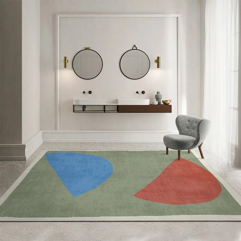 Tapis abstrait gris