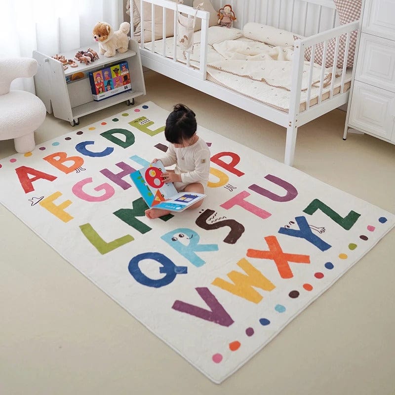 Tapis Alphabet Multicolore