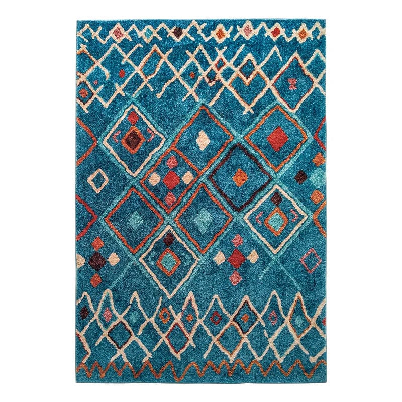 Tapis berbère bleu