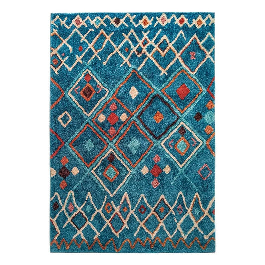 Tapis berbère bleu