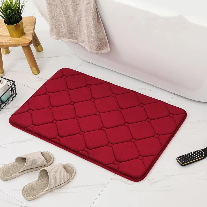 Tapis de bain acajou