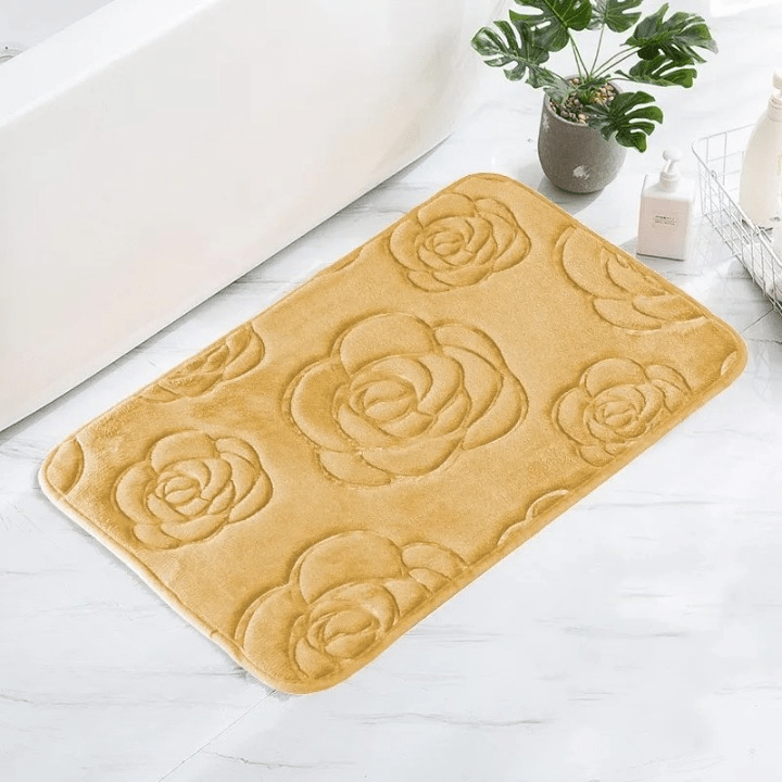 Tapis de bain beige