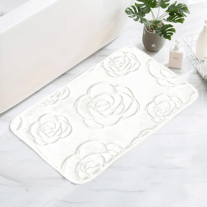 Tapis de bain blanc