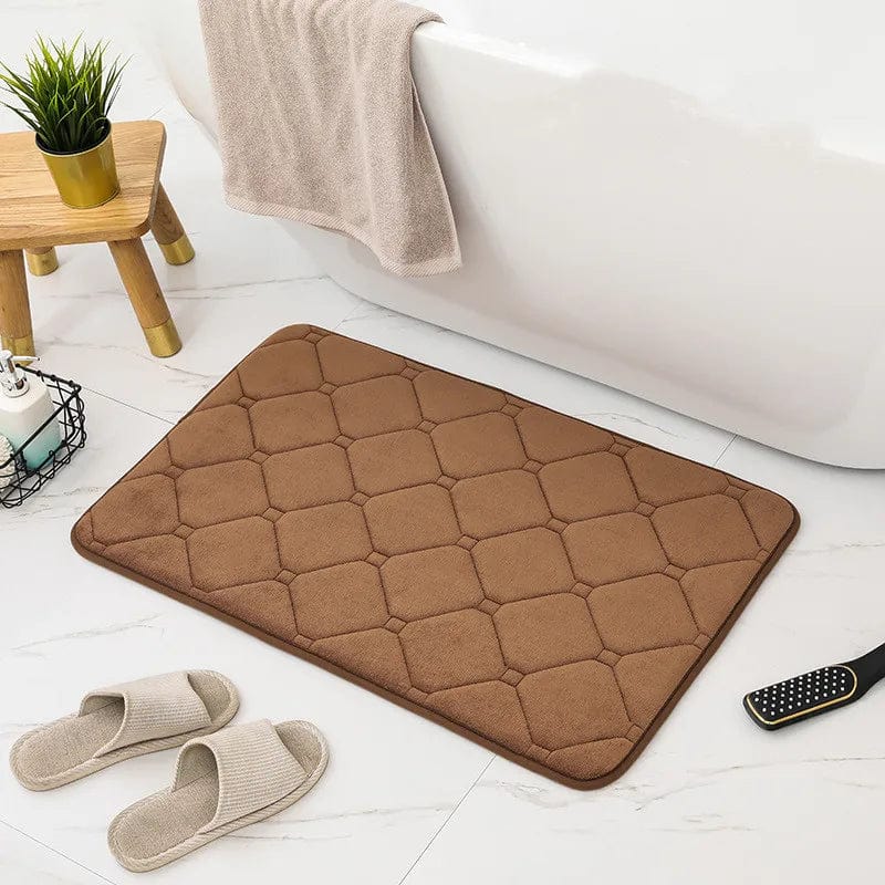 Tapis de bain luxe moka