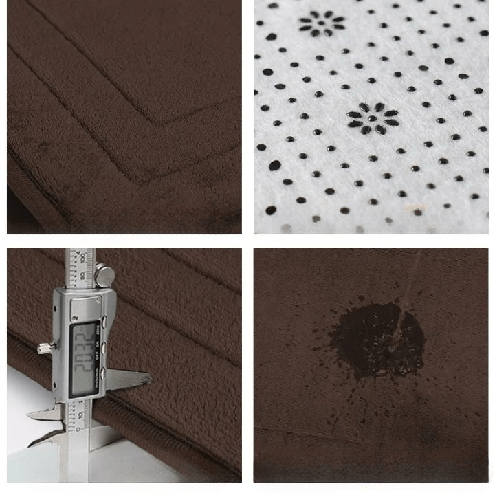 Tapis de bain marron