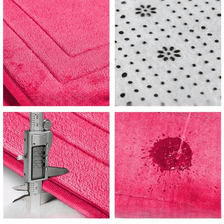 Tapis de bain rose