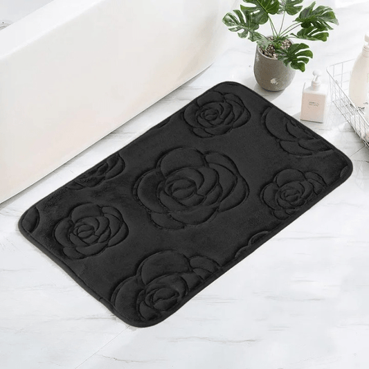 Tapis de salle de bain noir