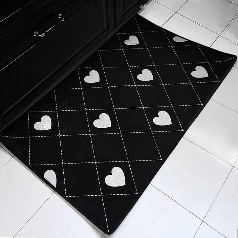 Tapis graphique noir