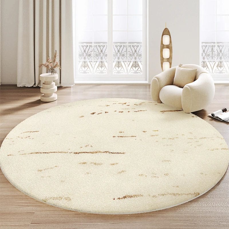 Tapis rond art abstrait