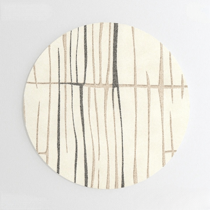 Tapis rond charme géométrie