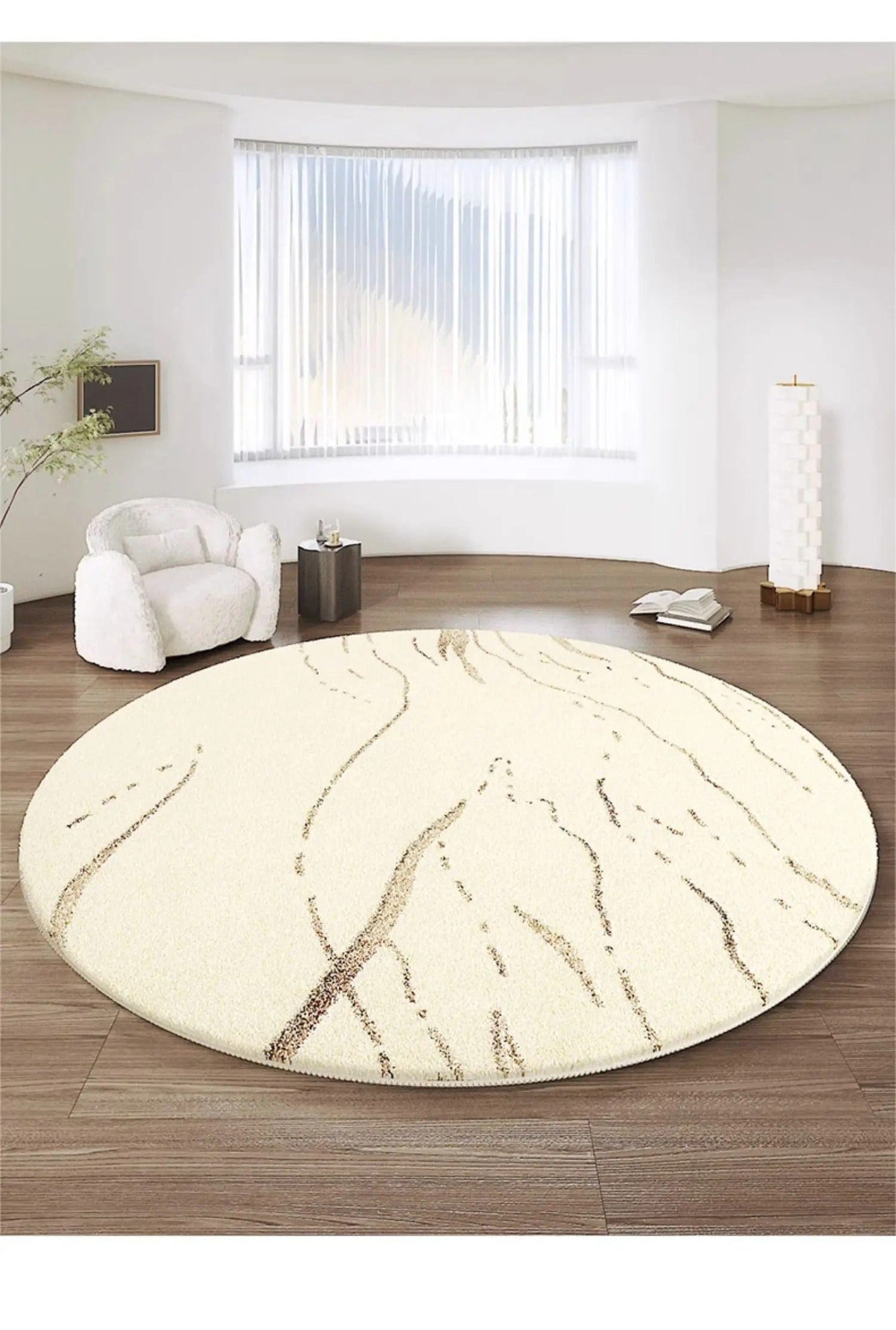 Tapis rond pure élégance