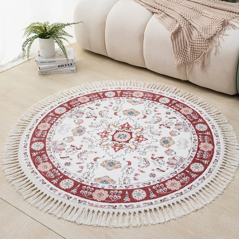 Tapis rond vintage