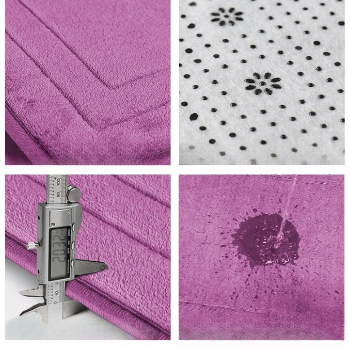 Tapis salle de bain violet