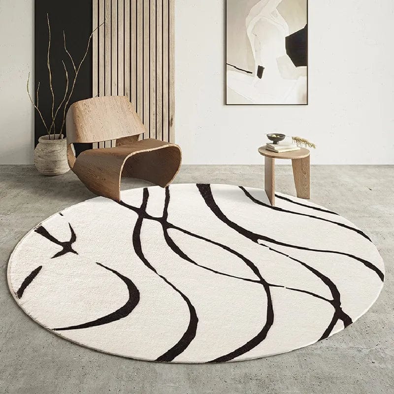 Tapis scandinave rond