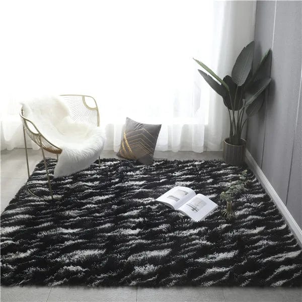 Tapis shaggy éclat nocturne